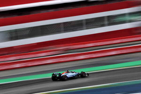 An F1 car on the track