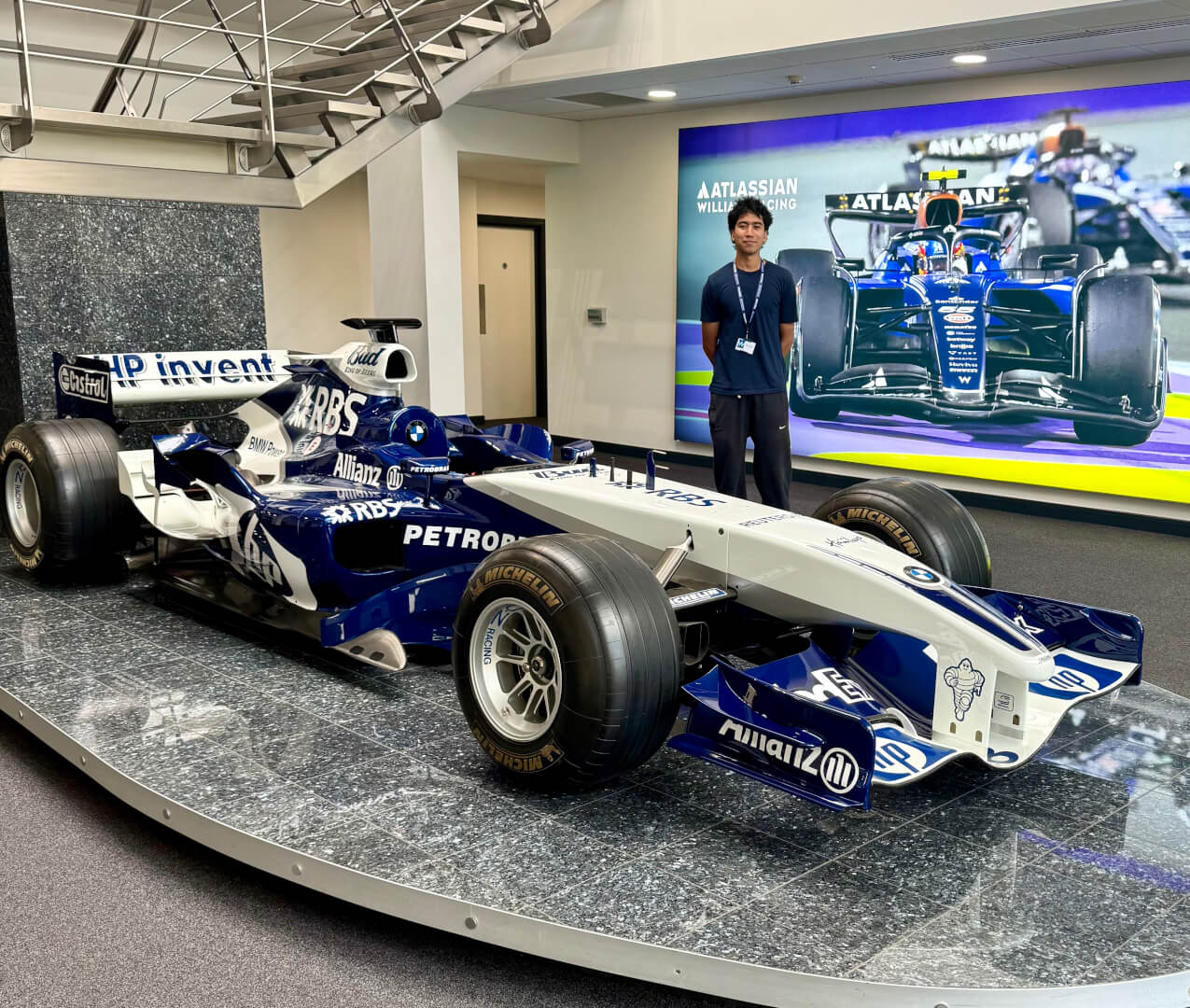 Academy student in the Atlassian Williams Racing 